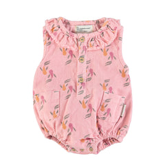 PIUPIUCHICK PINK WITH MULTICOLOR BABY ROMPER