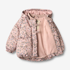 Wheat Rose Powder Flowers Olga Puffer Jacket