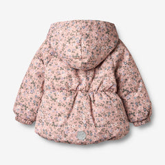 Wheat Rose Powder Flowers Olga Puffer Jacket