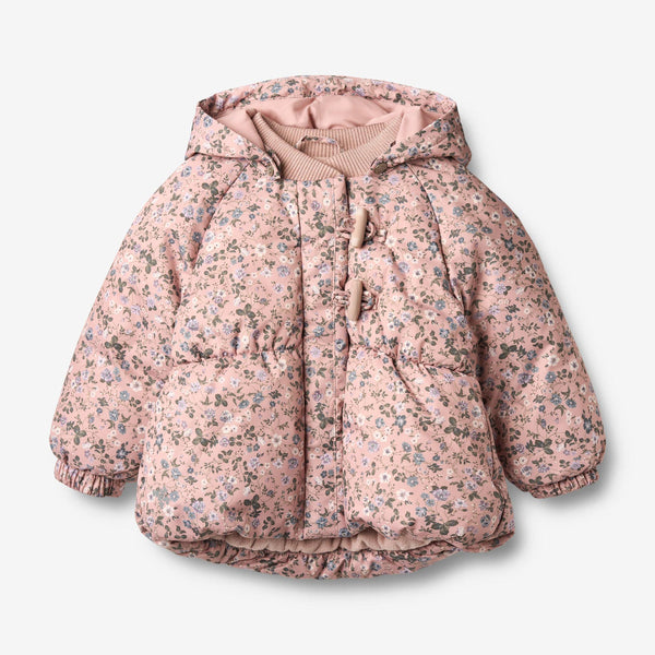 Wheat Rose Powder Flowers Olga Puffer Jacket