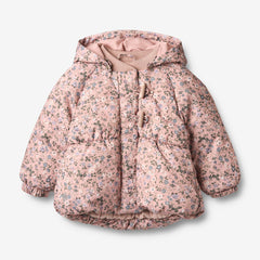 Wheat Rose Powder Flowers Olga Puffer Jacket