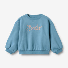 Wheat Winter Blue Embroidery Eliza Sweatshirt