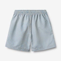 Wheat Blue Swim Stripe Jackie Swim T-Shirt & Hansi Swim Trunks