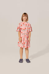 THE CAMPAMENTO PINK TULIPS ALLOVER DRESS