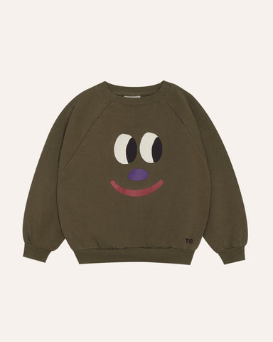 The Campamento Green Big Smiling Face Sweatshirt