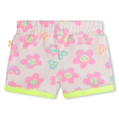 BILLIEBLUSH FLOWER GRAPHIC TSHIRT W/ TERRY FLOWER SHORTS