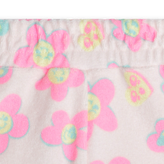 BILLIEBLUSH FLOWER GRAPHIC TSHIRT W/ TERRY FLOWER SHORTS