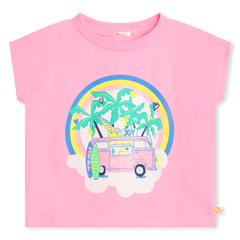 BILLIEBLUSH PINK SS TSHIRT WITH ICE CREAM TRUCK GRAPHICS