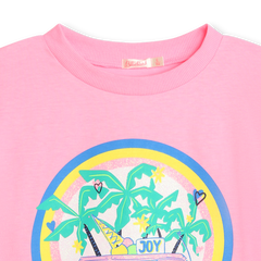 BILLIEBLUSH PINK SS TSHIRT WITH ICE CREAM TRUCK GRAPHICS