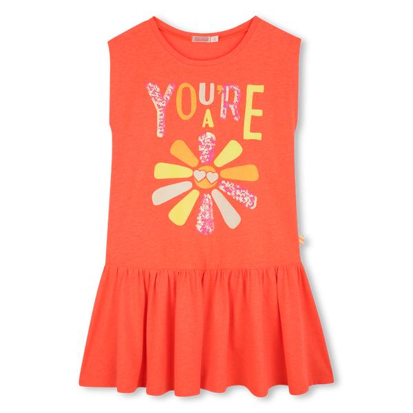 Billieblush Corail Fluo Graphic Dress