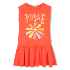 Billieblush Corail Fluo Graphic Dress