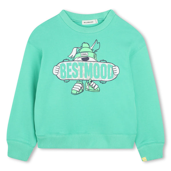 BILLIEBLUSH BOYS GREEN BESTMOOD SWEATSHIRT