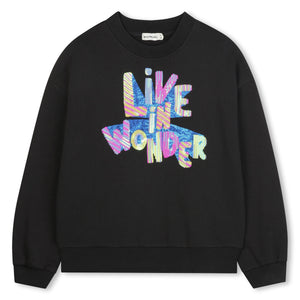 Billieblush Dark Grey "Live In Wonder" Sweatshirt