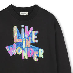 Billieblush Dark Grey "Live In Wonder" Sweatshirt