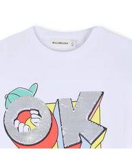 Billieblush White Okay T-Shirt