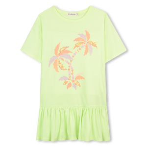 Billieblush Green Lemon Ruffle Hem Dress