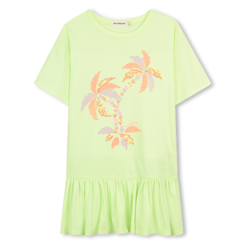 Billieblush Green Lemon Ruffle Hem Dress