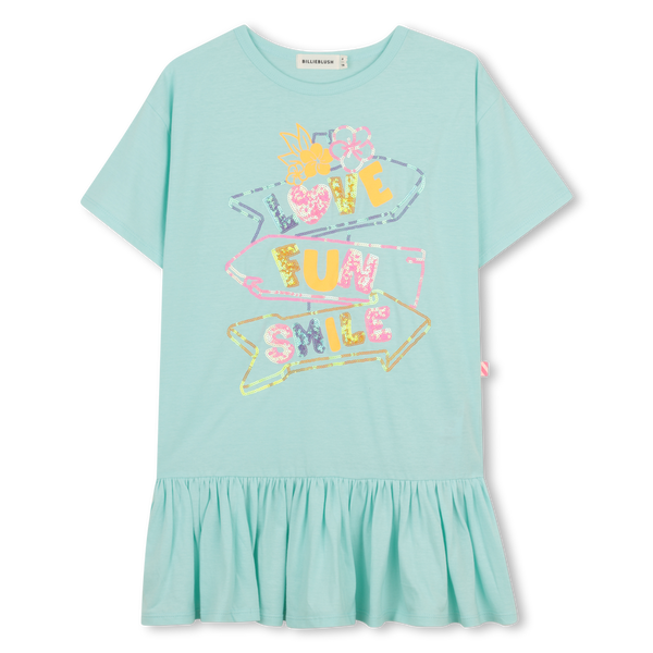 Billieblush Turquoise Ruffle Hem Dress