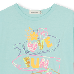 Billieblush Turquoise Ruffle Hem Dress