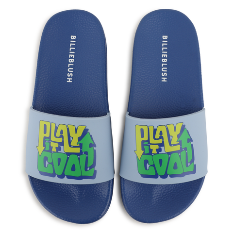 Billieblusb Blue Play It Cool Slides