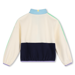 Billieblush Stone Polar Fleece Zip Up Sweatshirt