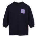 Billieblush Navy Post It Note Sweatshirt Dress