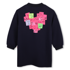 Billieblush Navy Post It Note Sweatshirt Dress