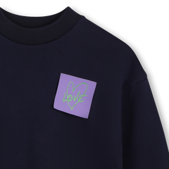 Billieblush Navy Post It Note Sweatshirt Dress