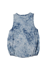 LOUD APPAREL SEASIDE BLUE DYE ROMPER