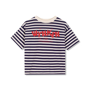 Wynken Night Navy Stripe Cap T-Shirt