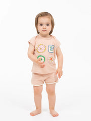 WANDER AND WONDER PEACH BABY TANK SET