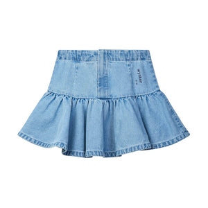 Wynken Mid Wash Cloud Denim Skirt
