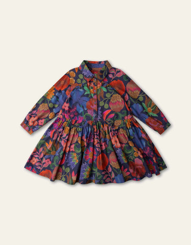 Oilily Blue Djuliette Botanique Dress