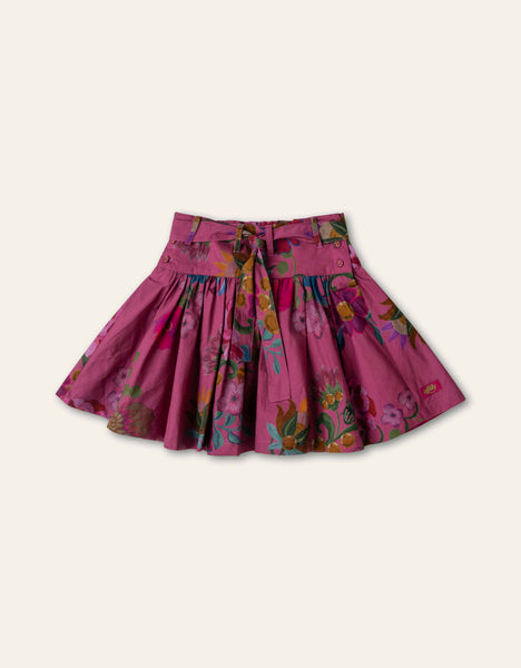 Oilily Red Violet Superbe Botanique Skirt