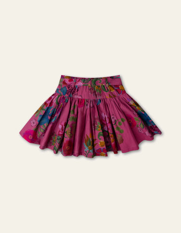 Oilily Red Violet Superbe Botanique Skirt