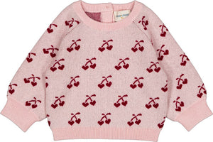 Louis Louise Pink/Burgundy Elia Sweater