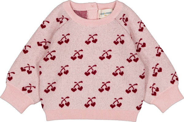 Louis Louise Pink/Burgundy Elia Sweater