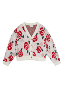 Mipounet Cream Floral Cardigan