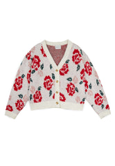 Mipounet Cream Floral Cardigan