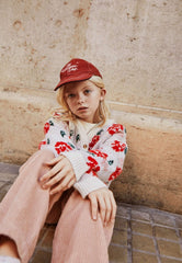 Mipounet Cream Floral Cardigan