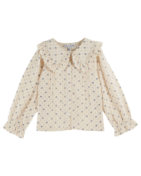 Emile Et Ida Lazuli Block Print Blouse