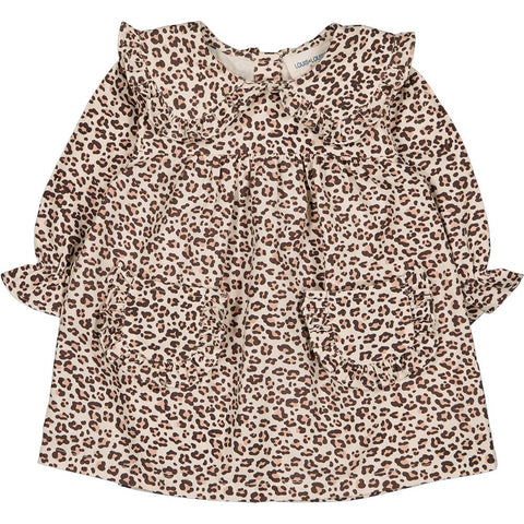 LOUIS LOUISE URSULA BRUSHED LEOPARD BABY DRESS