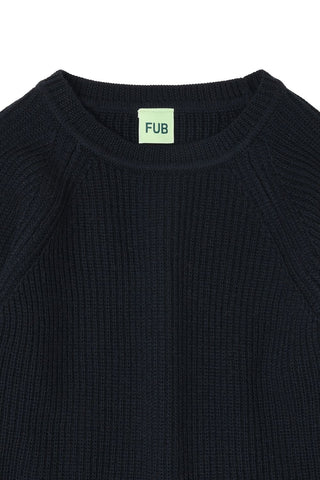 Fub Dark Navy Ragian Sweater