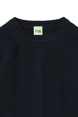 Fub Dark Navy Ragian Sweater
