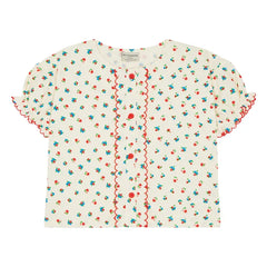 The Campamento Ecru Small Flower Blouse
