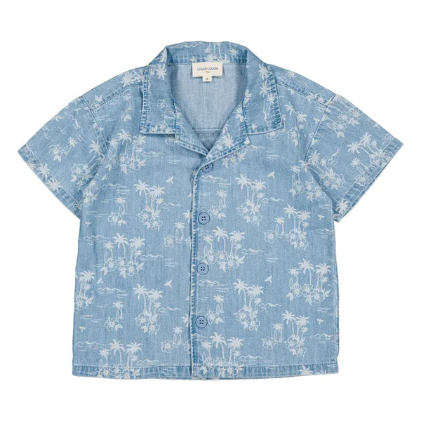 Louis Louise Light Blue Denim Hawai Magnum Shirt