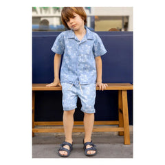 Louis Louise Light Blue Denim Hawai Shorts