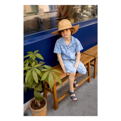 Louis Louise Light Blue Denim Hawai Magnum Shirt