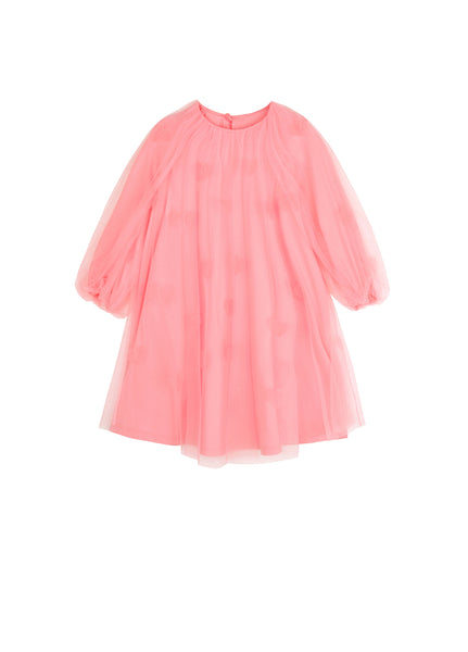 JNBY BRIGHT PINK TULLE HEART DRESS