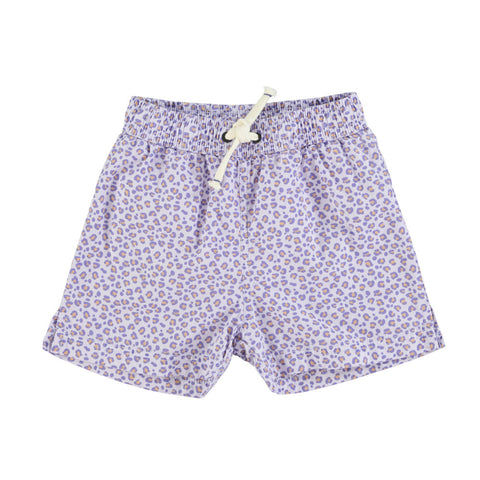 PIUPIUCHICK LAVENDER W/ ANIMAL PRINT SWIM SHORTS